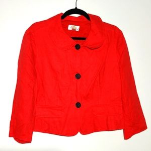 0049 Talbot's size 10 red jacket